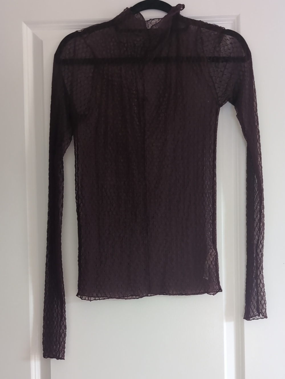 Sheer Free People Layering Mockneck Top